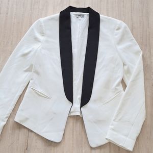Express lightly paded Black Collar Tuxedo Blazer